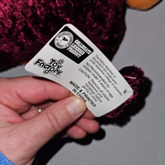 Hokie Bird Plush VT Virginia Tech Mascot 16" Stuffed Toy Factory Collegiate - Picture 9 of 10